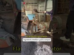 1-2 T / H Máy tạo hạt phân bón hữu cơ loại mới hình trụ Flat Die Pellet Mill