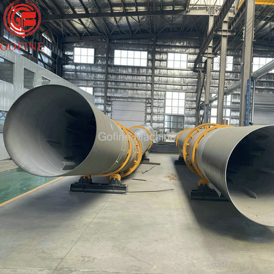 Máy sấy thùng quay chân không 6-8T / h Máy làm phân bón hữu cơ