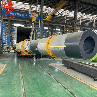 Máy chế biến phân bón 14-18t / h Máy sấy thùng quay