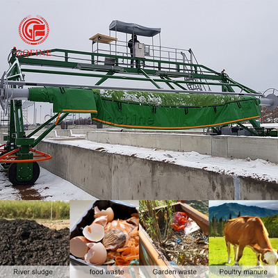 380v Rác thải sinh học phân bón gà Fermentation phân bón hữu cơ compost Turner