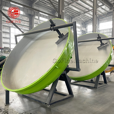 95% Tỷ lệ hạt đĩa phân bón Granulator Carbon Steel vật liệu tùy chỉnh