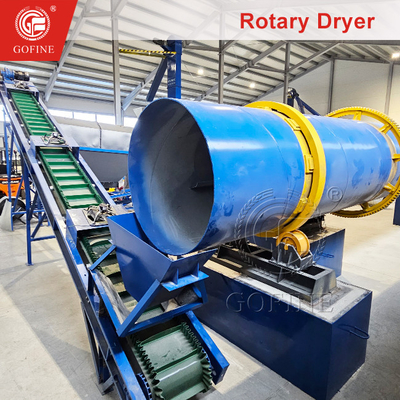 Máy sấy xoay trống thép không gỉ chuyên nghiệp với dây chuyền sản xuất phân bón