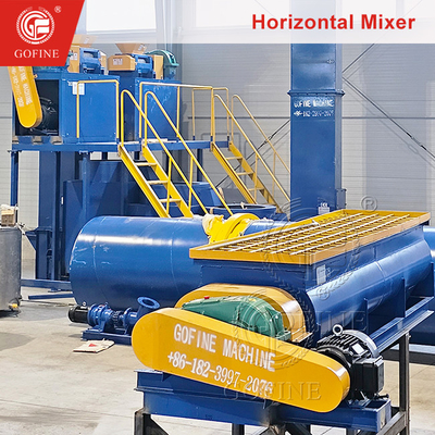 Máy pha trộn ngang máy pha trộn khô thương mại cho đất sét xi măng