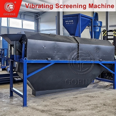 Thiết bị sàng lọc rung động hạt dây chuyền sản xuất phân bón hữu cơ hóa học tốc độ cao di động