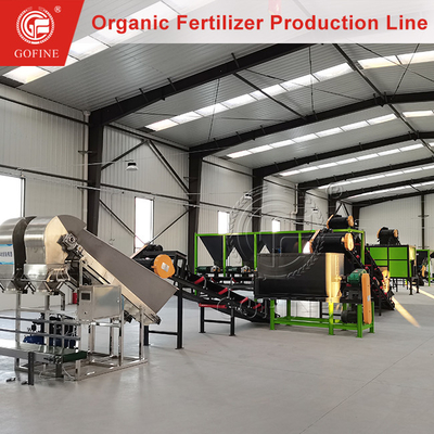 Dòng sản xuất phân bón hữu cơ bột compost Turner Plant để tái chế và phân bón chất thải