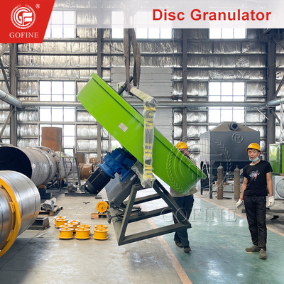 1-2 T/H Disc Organic Fertilizer Granulator cho hạt ướt