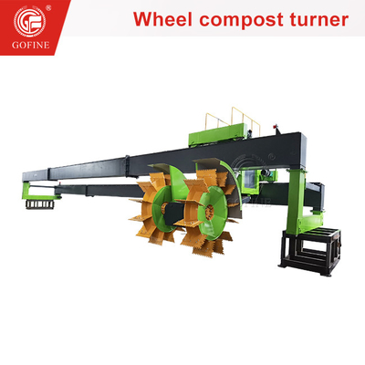 Nhà bếp Thực phẩm chất thải bánh xe loại phân bón xoắn bùn hữu cơ