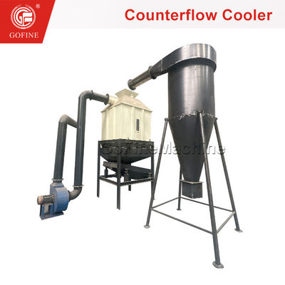 Dung bùn gà phân bón hữu cơ Trình đếm dòng chảy Pellet Cooler