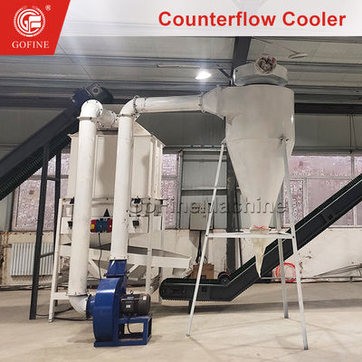 Biomass Pellet Cooler Wood Pellet Cooler với máy lọc rung