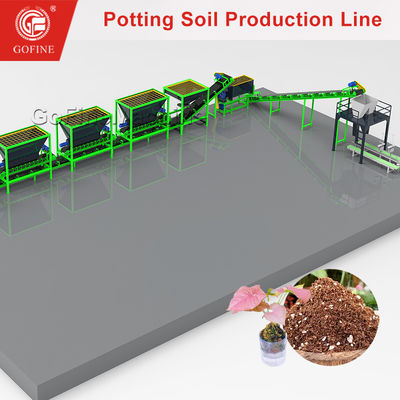 Thiết bị trộn đất vườn, đất trồng, dây chuyền sản xuất trộn