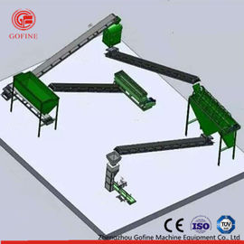 Dây chuyền sản xuất phân bón hữu cơ Powdery Màu xanh thích ứng mạnh mẽ
