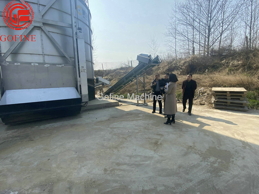 Phân bón hữu cơ thẳng đứng có thể kéo được Bể lên men Gia cầm Phân chuồng