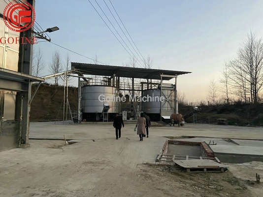280M3 SUS304 Máy sản xuất phân bón ủ hiếu khí Bể lên men sinh khối