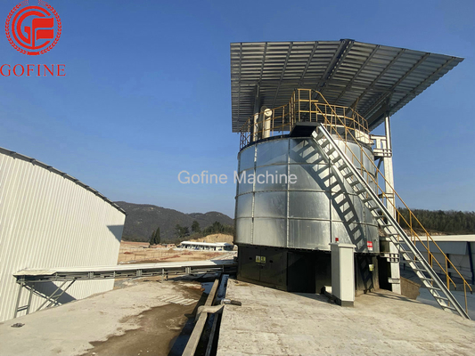 Thùng lên men phân bón 32CBM Thùng lên men gia cầm SUS316 Bể lên men phân chuồng